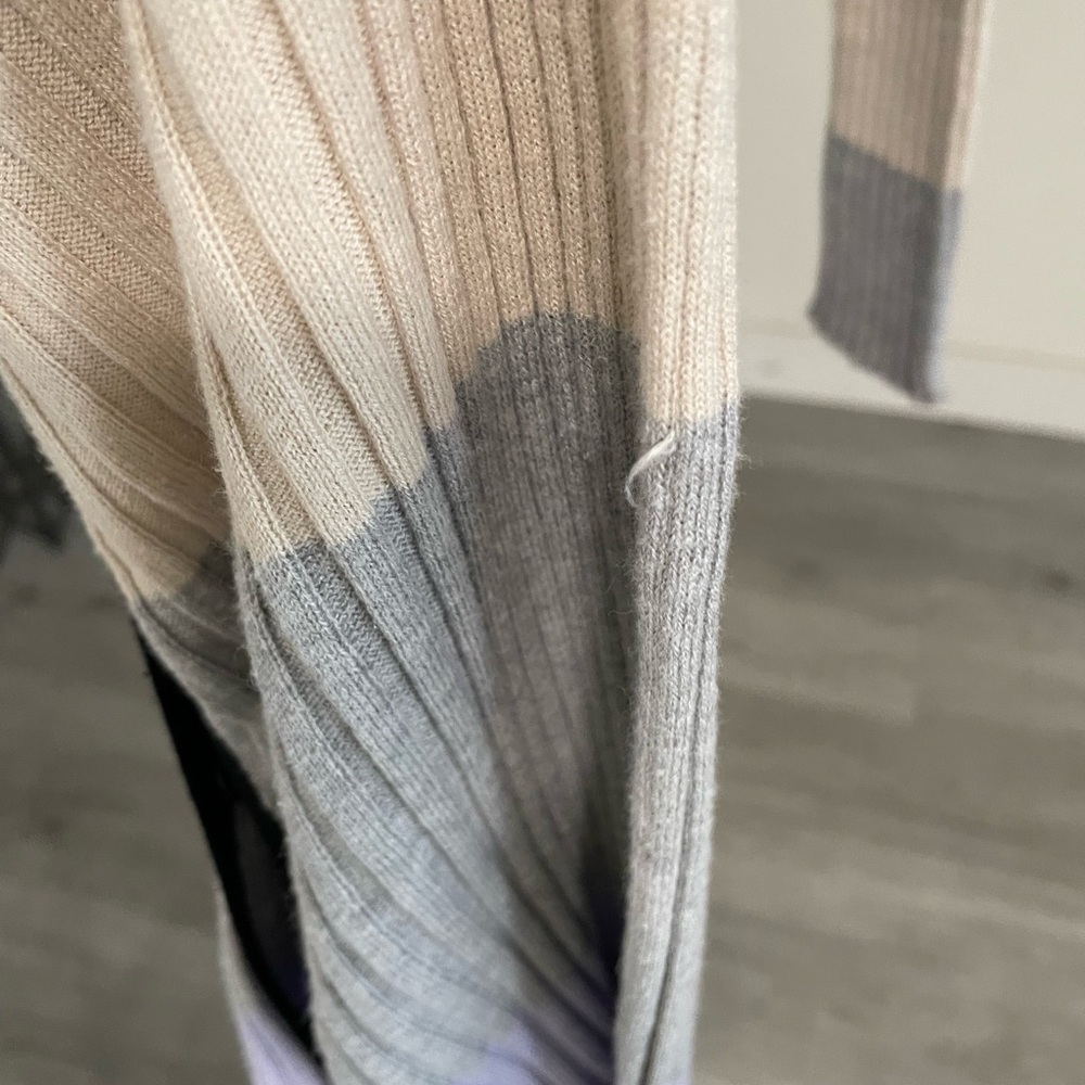 Le Superbe Colorblock Ribbed Midi Cardigan - Picture 12 of 12